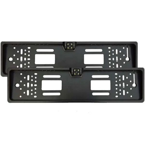 Авто камера заднего вида в рамке с LED-подсветкой, 16 светодиодов, Черная