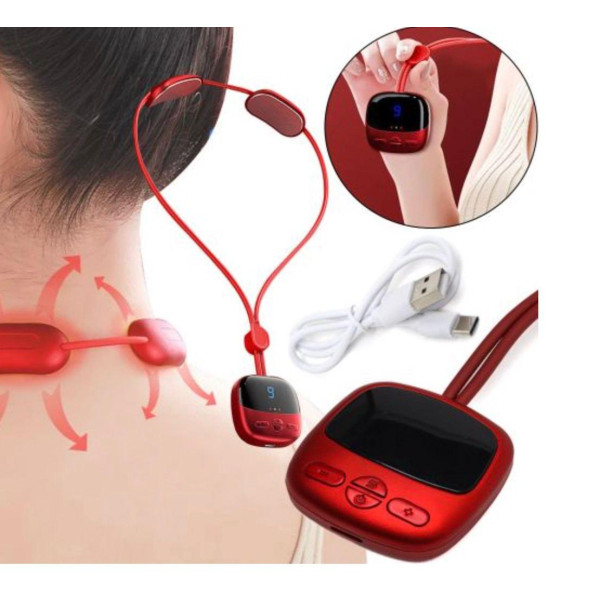 Импульсный электромассажер для шеи и плеч LY-480, NECK MASSAGER электромассажер для трапеции