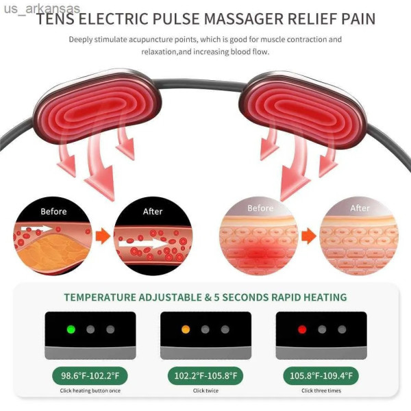 Импульсный электромассажер для шеи и плеч LY-480, NECK MASSAGER электромассажер для трапеции