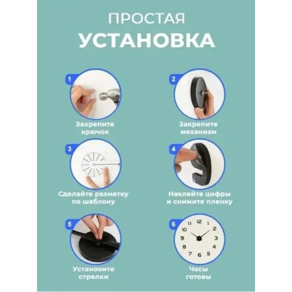 Настенные большие 3D часы ZH1725, диаметр 120 см, дизайнерские, черно-серые