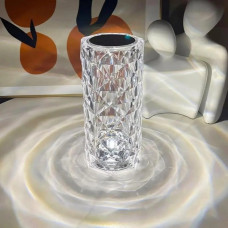 Светодиодный ночник Crystal Rose Ambience в виде хрустальной вазы, 16 цветов RGB