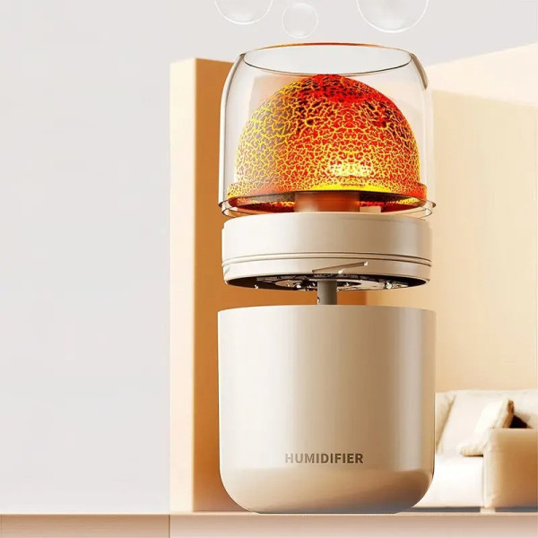 Увлажнитель воздуха LAMP JSQ-2 с аромадиффузором, ночник в виде вулкана, 280 мл