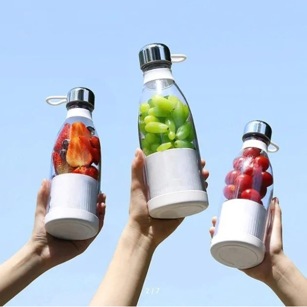 Мини блендер-бутылка для смузи Juicer, портативный аккумуляторный, 350 мл