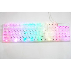 Мембранная клавиатура Yelandar AN-T20, проводная с RGB подсветкой, белая