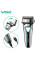 Аккумуляторная электробритва VGR V-333 для лица, подходит для сухого и влажного бритья