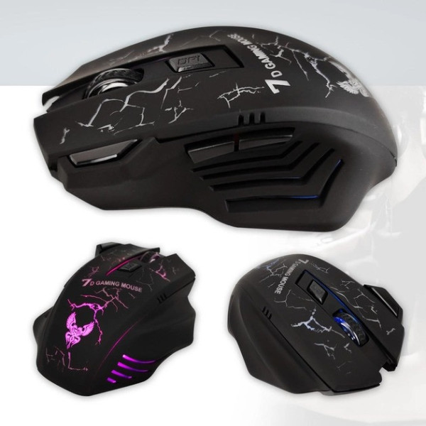 Игровая проводная мышь GAMING MOUSE X7, длина кабеля 1.5 м, черная, с подсветкой