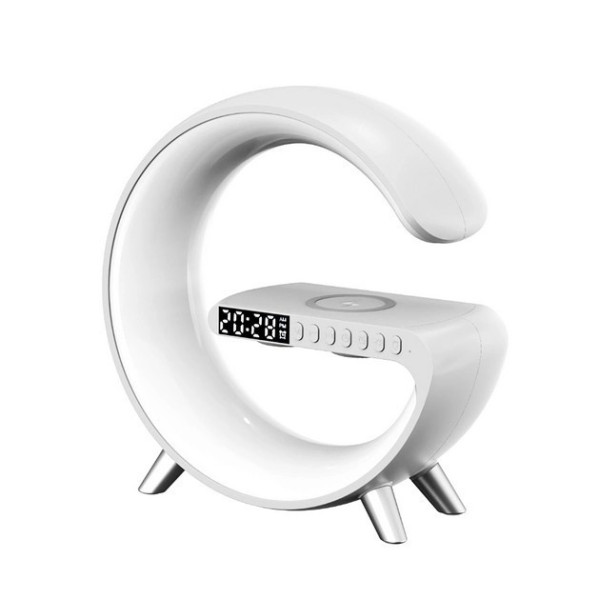 Ночник настольный с беспроводной зарядкой RGB Happy Light Light Sound Machine 24см