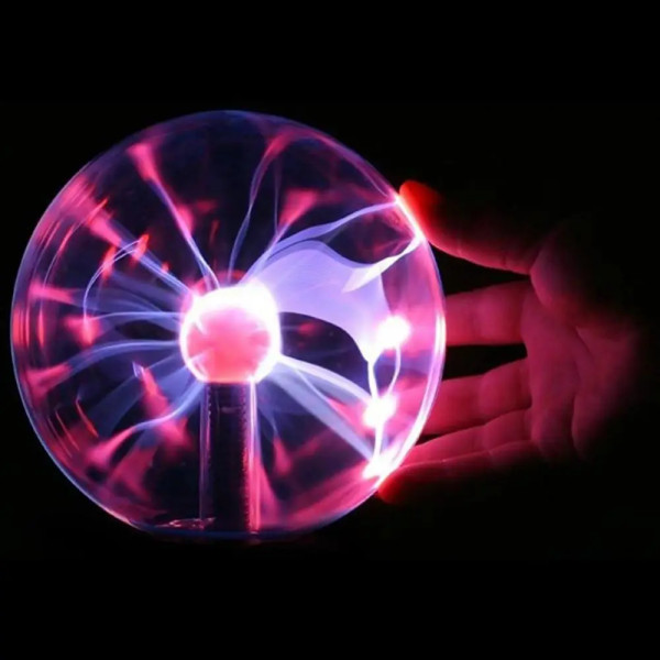 Плазменный Шар с Молниями - Ночник Plasma Light Magic Flash Ball BIG 5 дюймов Настольная лампа!