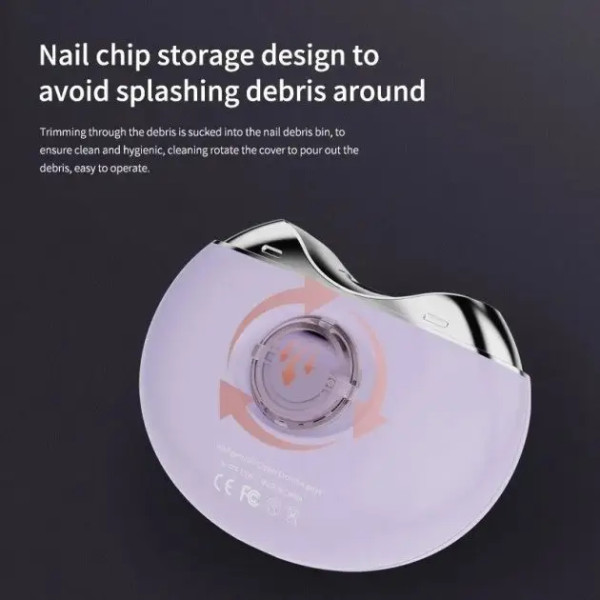 Автоматическая электропилка для стрижки ногтей R6Y8 Nail Clipper AND263 аккумуляторная точилка с USB ножницы