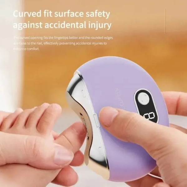Автоматическая электропилка для стрижки ногтей R6Y8 Nail Clipper AND263 аккумуляторная точилка с USB ножницы