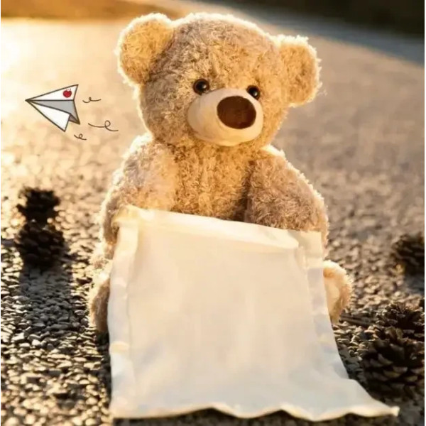 Мягкая детская игрушка Peekaboo Bear 33 см медведь