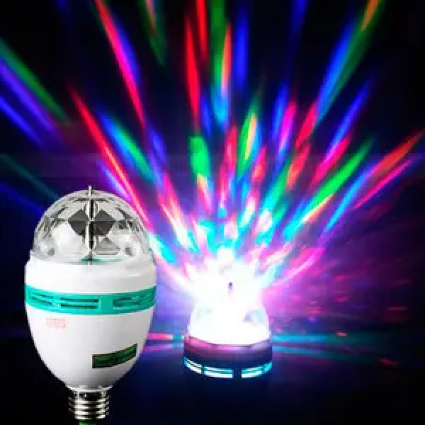 Диско-лампа для вечеринок Discolamp+patron  Диско-лампа LED LASER Светодиодная вращающаяся лампа LED
