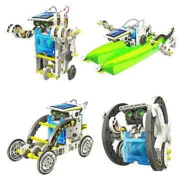 Конструктор робот на солнечных батареях Solar Robot 14 в 1 | Игрушка робот