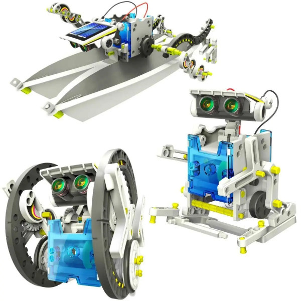 Конструктор робот на солнечных батареях Solar Robot 14 в 1 | Игрушка робот