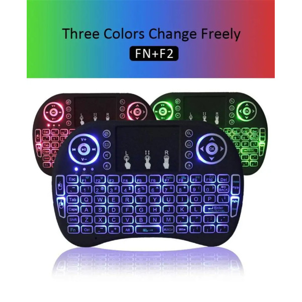 Мини-клавиатура с сенсорной панелью и подсветкой LED MWK08/i8 KEYBOARD