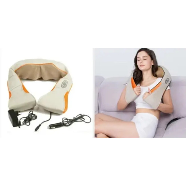 Универсальный массажер Massager of Neck Kneading, Электрический массажер для шеи, плеч, спины и поясницы
