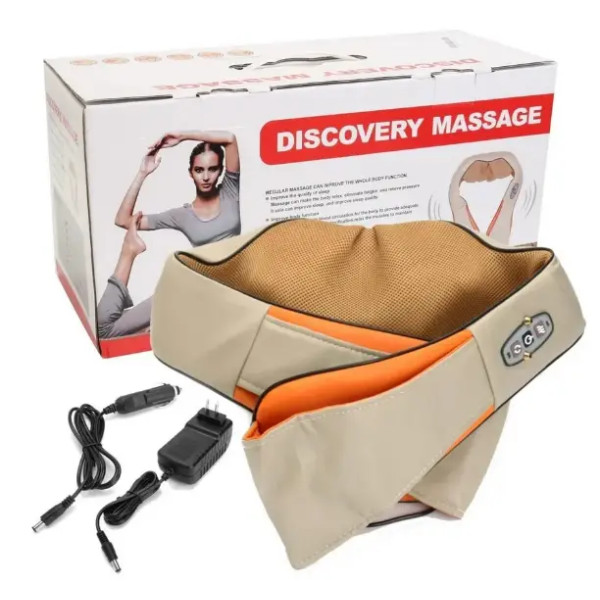 Универсальный массажер Massager of Neck Kneading, Электрический массажер для шеи, плеч, спины и поясницы