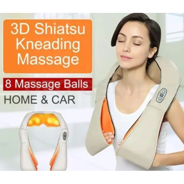 Универсальный массажер Massager of Neck Kneading, Электрический массажер для шеи, плеч, спины и поясницы