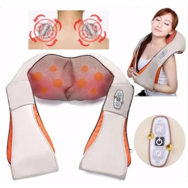 Универсальный массажер Massager of Neck Kneading, Электрический массажер для шеи, плеч, спины и поясницы