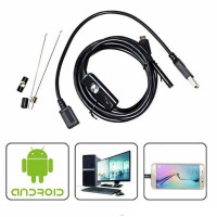 Эндоскопическая камера USB с подсветкой Endoscope camera 2 meter 7mm для iOS и Android