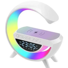 Ночник настольный с беспроводной зарядкой RGB Happy Light Light Sound Machine 24см