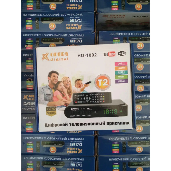 Цифровой тюнер Т2 Wi-Fi, ресивер, приставка Opera digital HD-1002