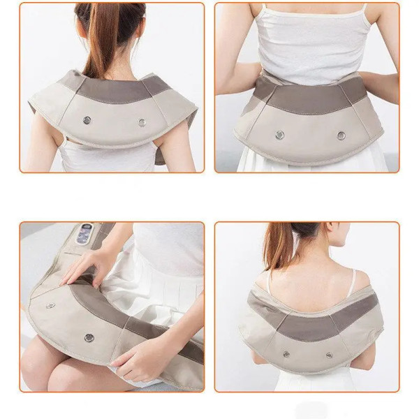 Вибромассажер  Cervical Massage Shawls для шеи, плеч, спины и поясницы