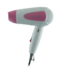 Дорожный фен Gemei GM-1756 Pink с мощностью 1200 Вт и складной ручкой для удобства хранения