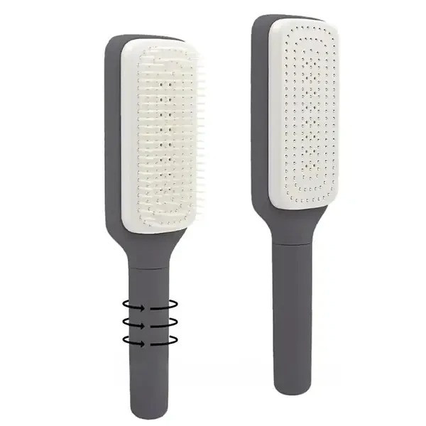 Расческа массажная самоочищающаяся Hair straightener AND LY-639