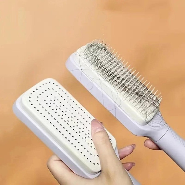 Расческа массажная самоочищающаяся Hair straightener AND LY-639