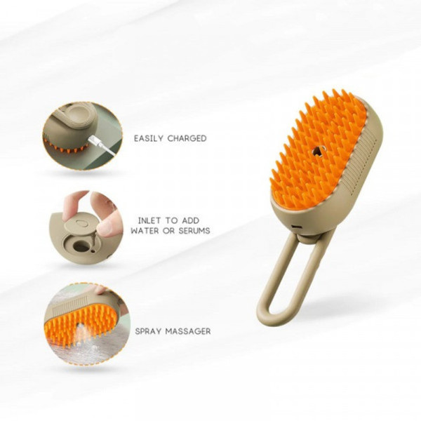 Паровая расческа для кошек и собак Steamy Brush