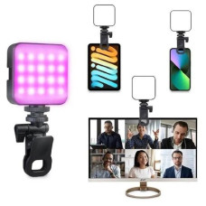 Мини LED RGB видеосвет AY-83 с аккумулятором и прищепкой