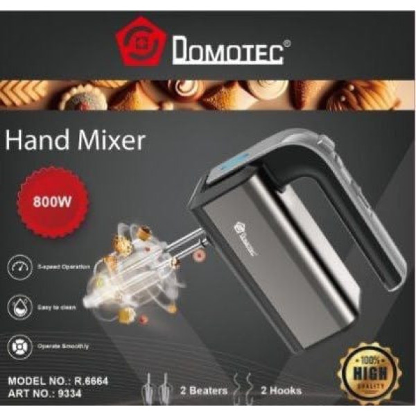 Электрический миксер Domotec R.6664 с 5 скоростями