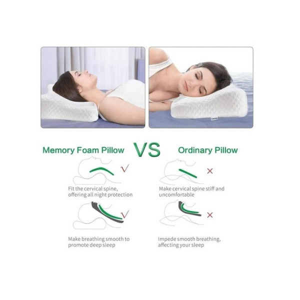Ортопедическая подушка с эффектом памяти для здорового сна memory latex pillow