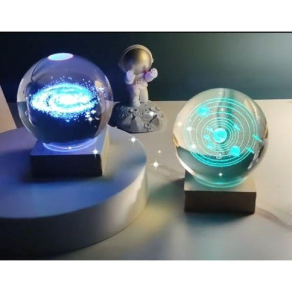 3D ночник в виде хрустального шара со светодиодной подсветкой