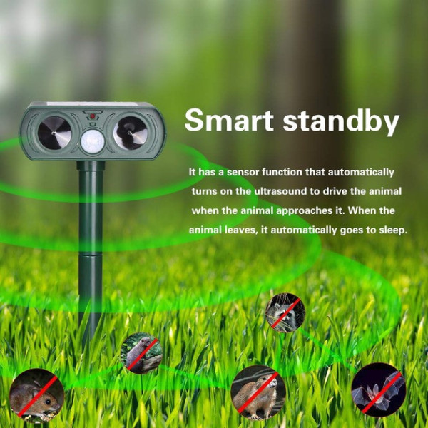 Отпугиватель животных и птиц Solar Animal Repeller с солнечной батареей
