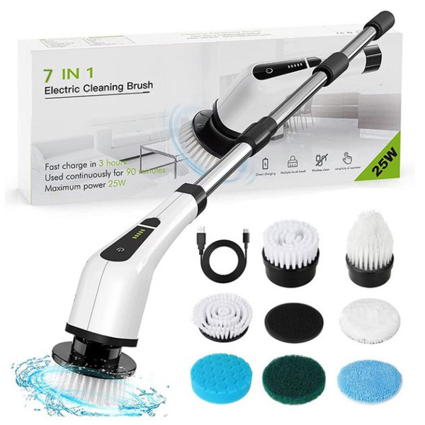Электрическая многофункциональная щетка Cleaning Brush 7 в 1 для уборки