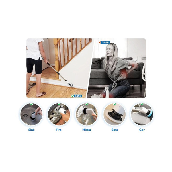 Электрическая многофункциональная щетка Cleaning Brush 7 в 1 для уборки
