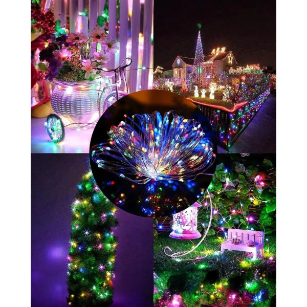 Уличная гирлянда SFK-15 "Капля росы" (RGB подсветка, 10 м, 100 LED)