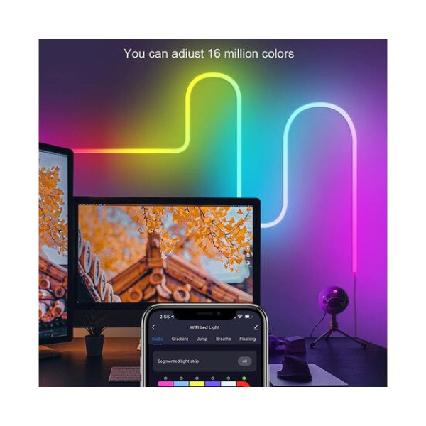 Неоновая LED лента Gosund RTS0046 (5 м, RGB, Wi-Fi, пульт)