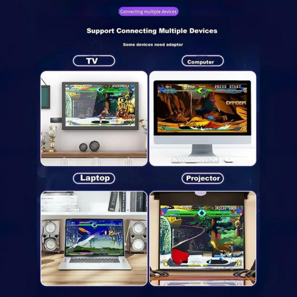 Игровая приставка Game Stick Lite M8 с поддержкой 4K, памятью 64 Гб и 2 джойстиками