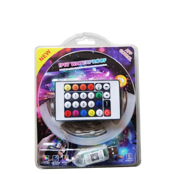 Светодиодная RGB лента LED 10 м с пультом, водонепроницаемая модель MDX-265