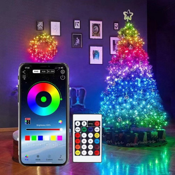 Светодиодная RGB лента LED 10 м с пультом, водонепроницаемая модель MDX-265