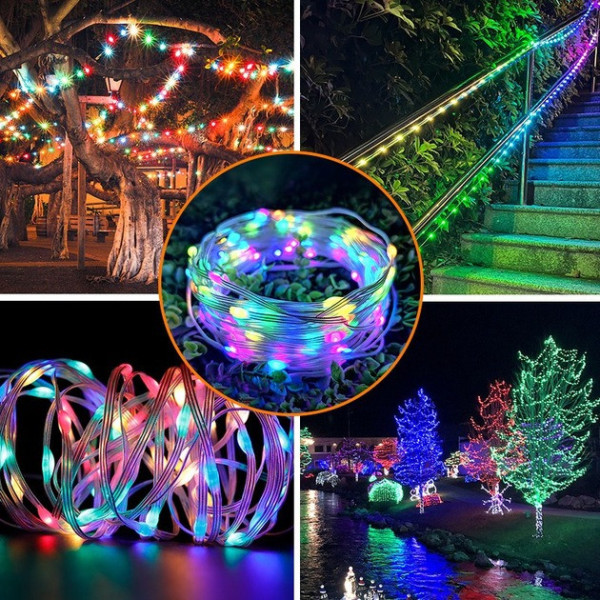 Светодиодная RGB лента LED 10 м с пультом, водонепроницаемая модель MDX-265