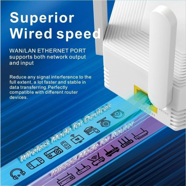Репитер LV-WR56T для усиления Wi-Fi сигнала и расширения зоны покрытия