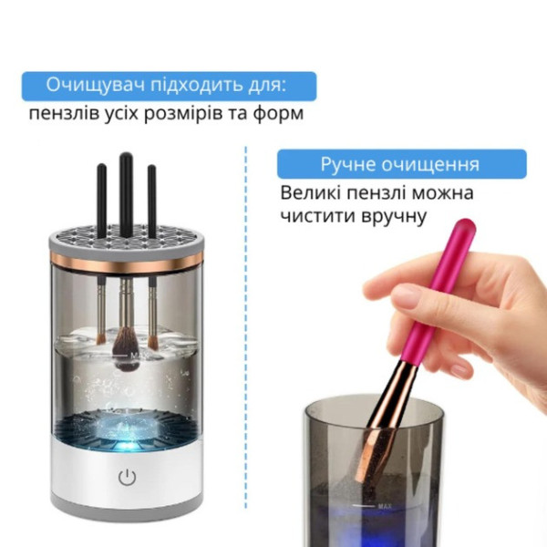 Электрический очиститель косметических кистей Makeup Cleaning Brush