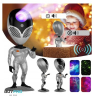Проектор звездного неба STAR PROJECTOR NIGHT LIGHT ALIENSUN , лампа с многоцветной подсветкой