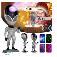 Проектор звездного неба STAR PROJECTOR NIGHT LIGHT ALIENSUN , лампа с многоцветной подсветкой
