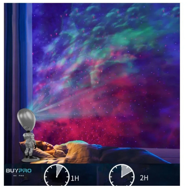 Проектор звездного неба STAR PROJECTOR NIGHT LIGHT ALIENSUN , лампа с многоцветной подсветкой