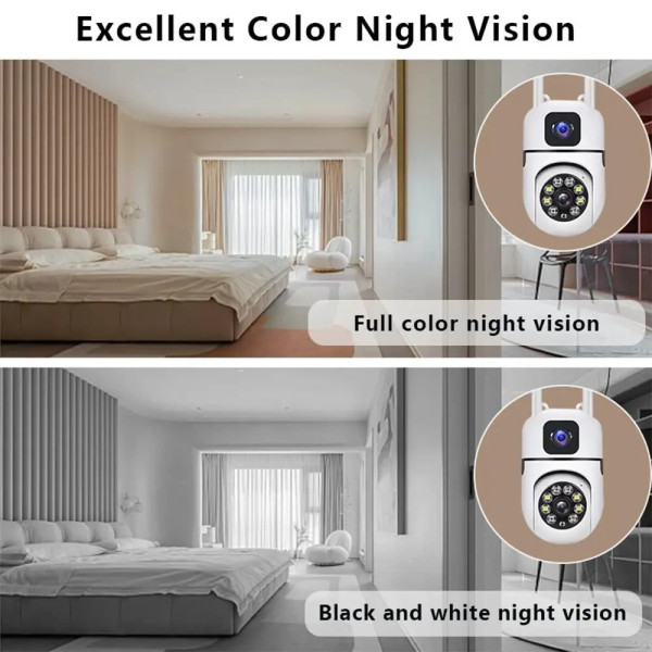 Поворотная уличная камера Dual Lens E10 Wi-Fi, с двумя объективами